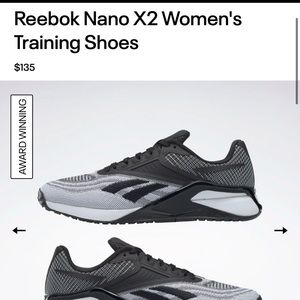Nano x2 women’s training shoe. Reebok.
